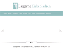 Tablet Screenshot of laegernekirkepladsen.dk
